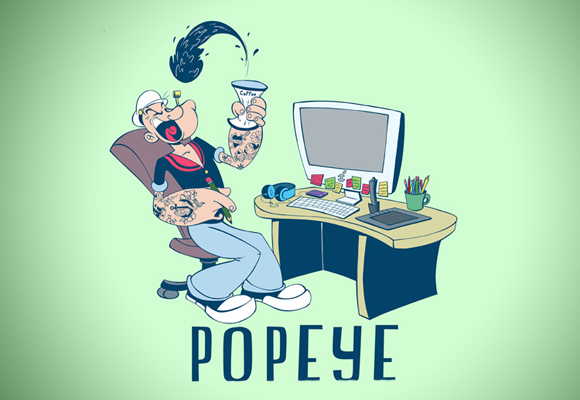 Popeye ilustracao