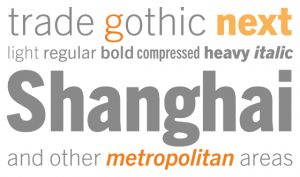 Trade Gothic Font Trade Gothic Font