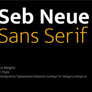 Fontes Grátis e Novas Sans Serif e Serif - Seb Neue - Blog Des1gnON